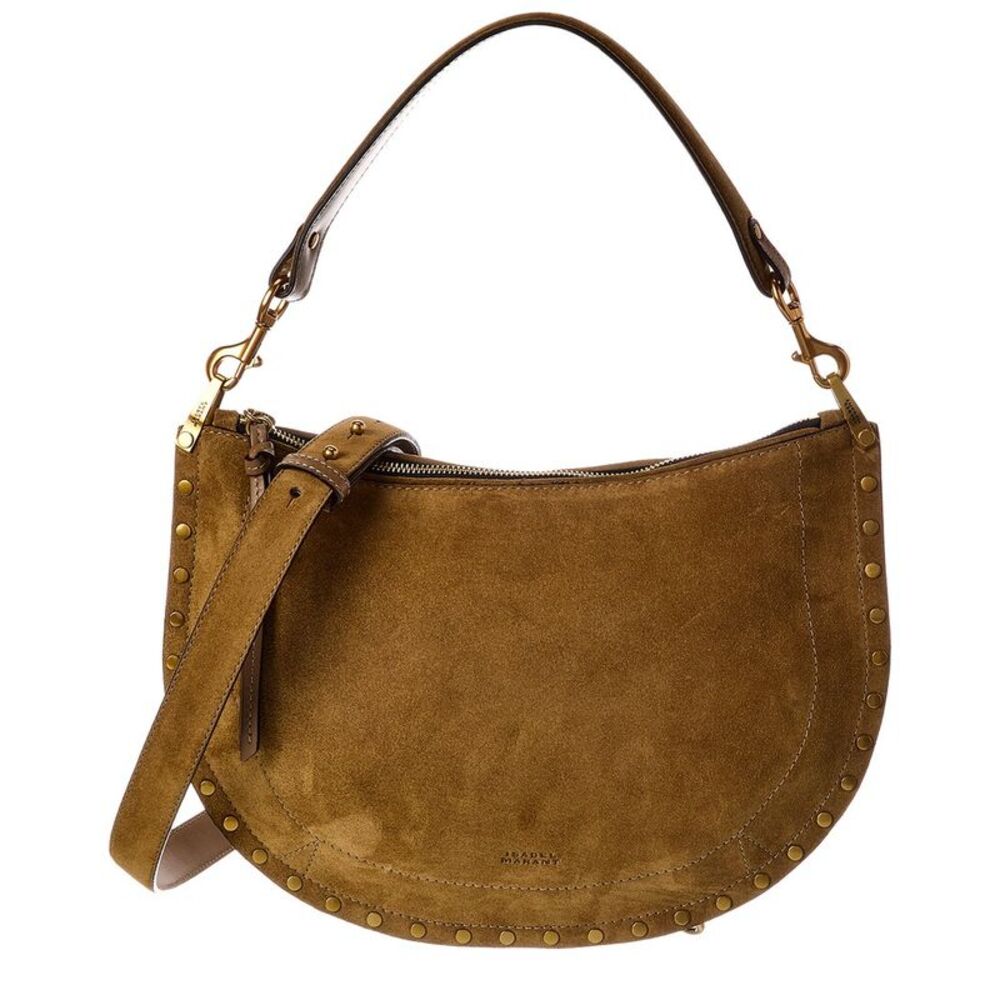 Isabel Marant Oskan Suede Shoulder Bag, Brown